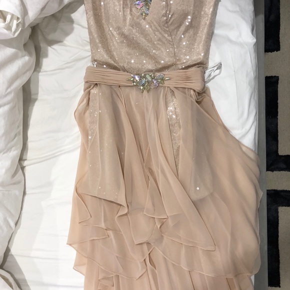 Gigi Brand Beige/Nude Short Tube Top Dress Size 8 - Picture 5 of 8